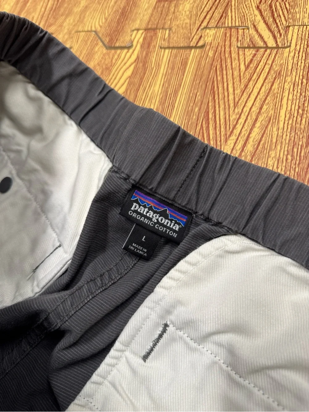Patagonia Performance Gi IV Belted Pants Organic Cotton Gray Mens Large Hiking
